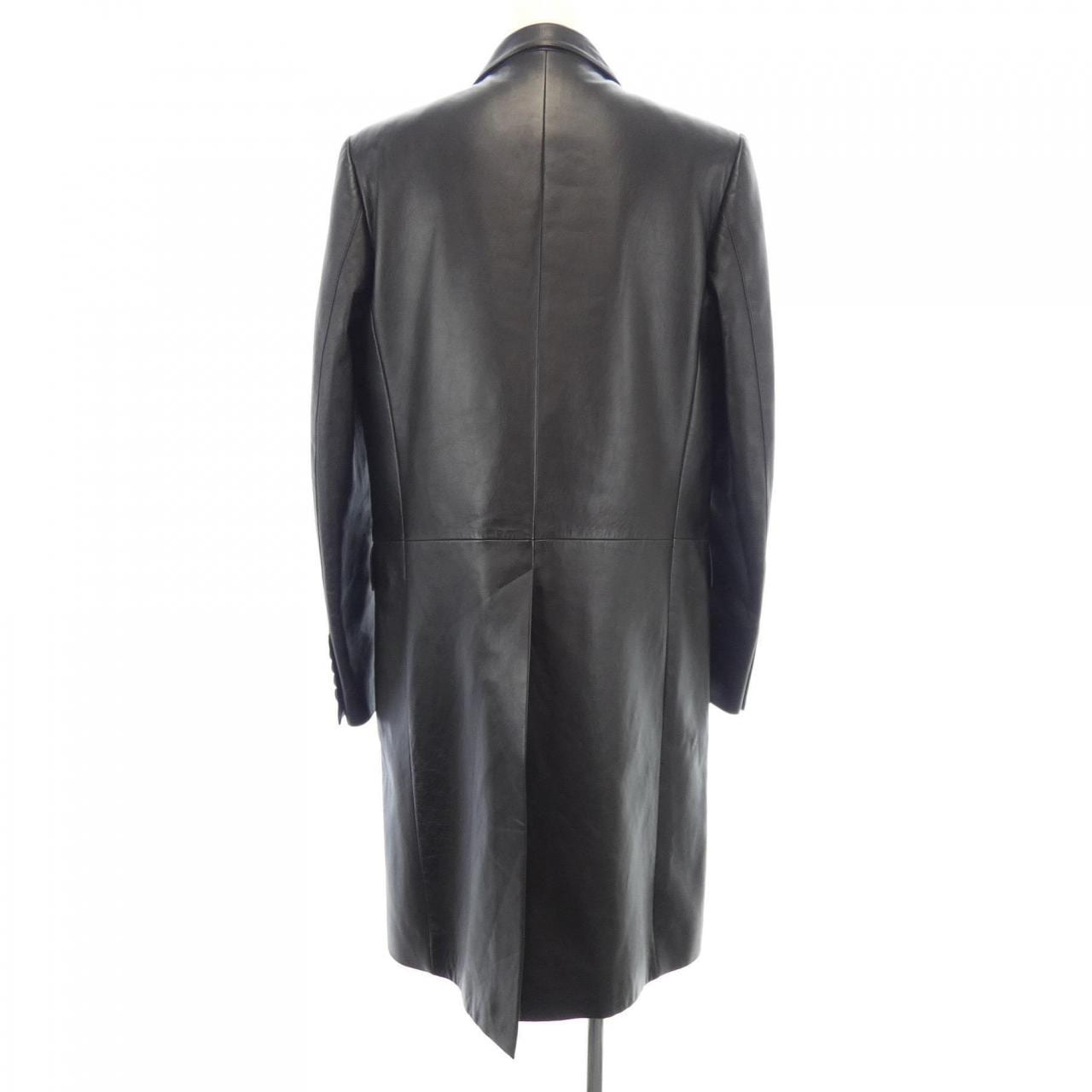 CELINE CELINE Leather Coat