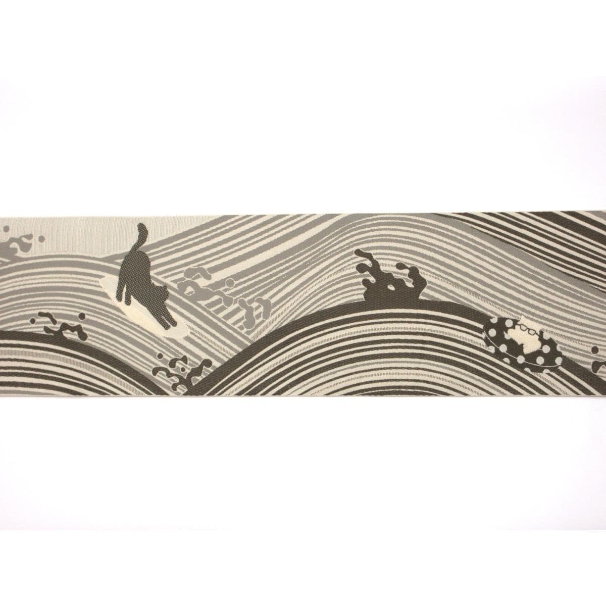 【新品】半幅帯　猫