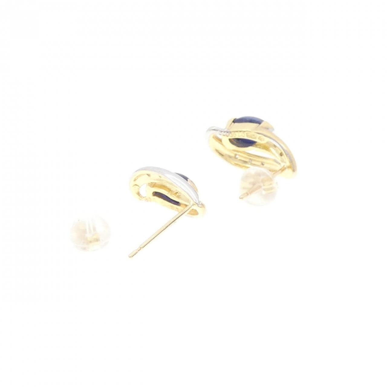 K18YG/K18WG サファイヤ ピアス 1.49CT
