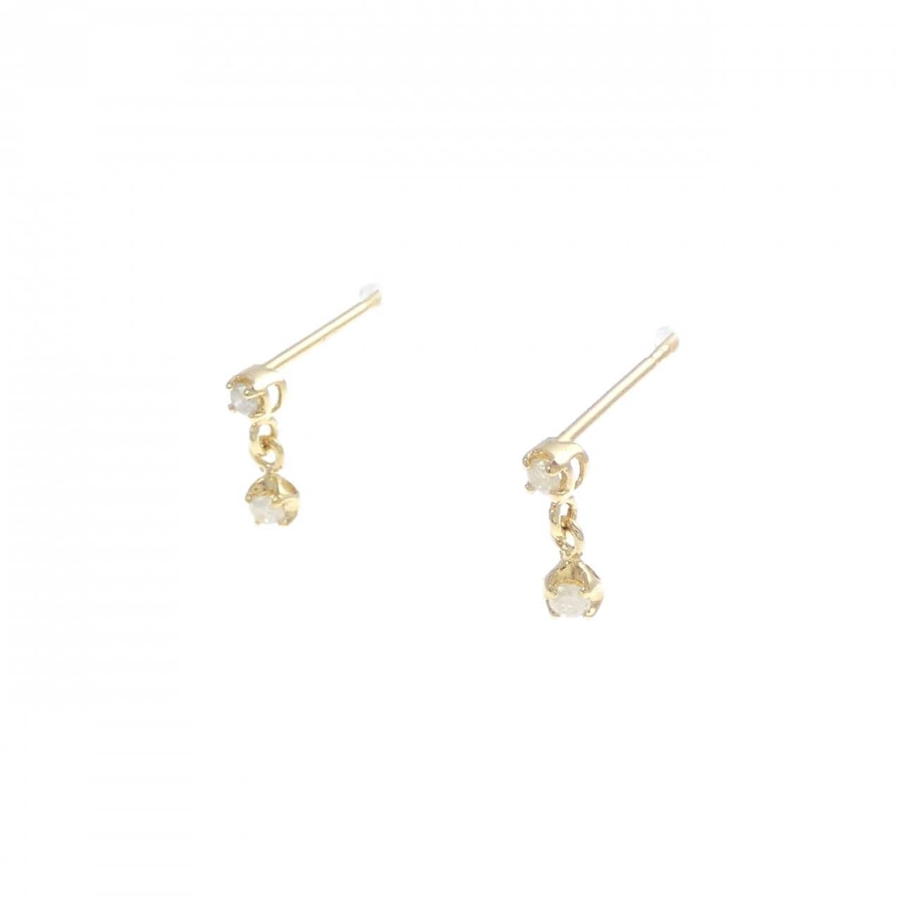 K18YG Diamond earrings