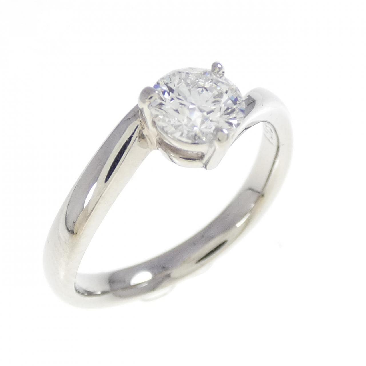 PT900钻石戒指 0.551克拉 E色 VVS1净度 EXT