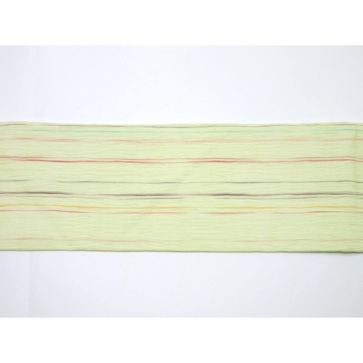 【未使用品】夏名古屋帯　【小千谷縮】全通柄