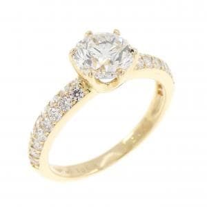 750YG ダイヤモンド リング 1.004CT G I1 Fair