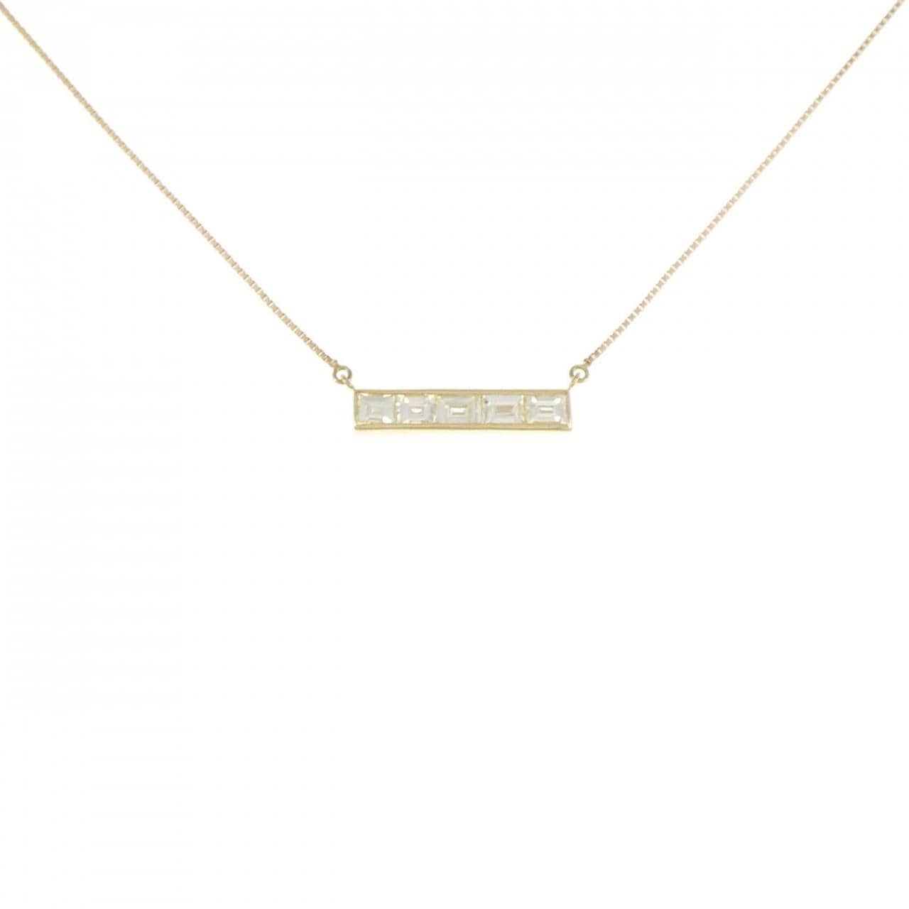 [BRAND NEW] K18YG Diamond necklace 0.50CT