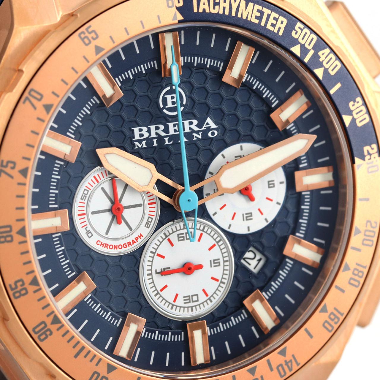 [BRAND NEW] BRERA MILANO Gran Turismo GT2 Chronograph BMGTQC4506 GP Quartz