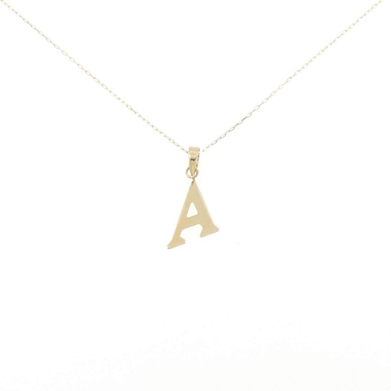 【新品】K18YG イニシャルA ネックレス