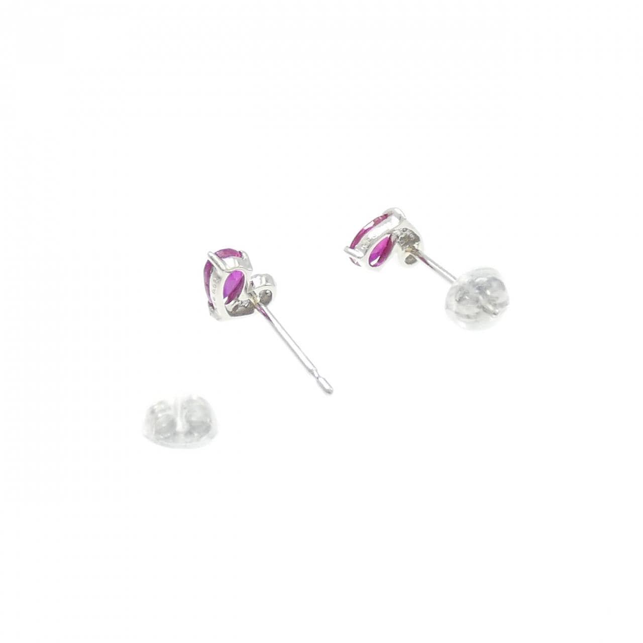 【新品】PT900 ルビー ピアス 0.51CT