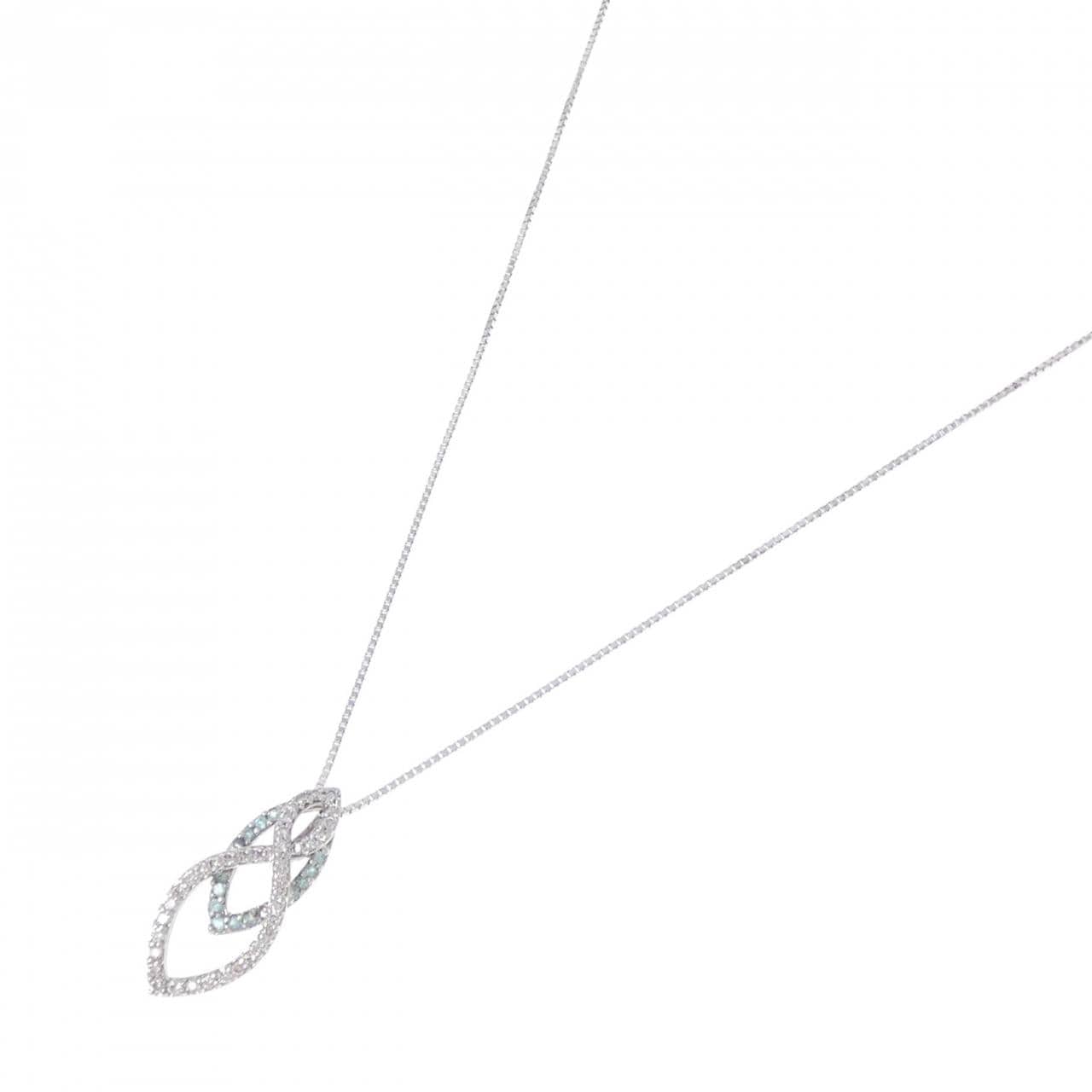 K18WG トルマリン ネックレス 0.11CT