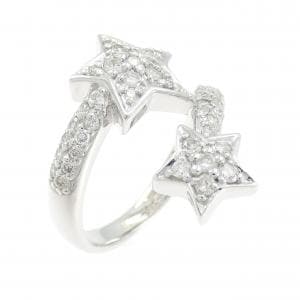 K18WG スター ダイヤモンド リング 0.55CT