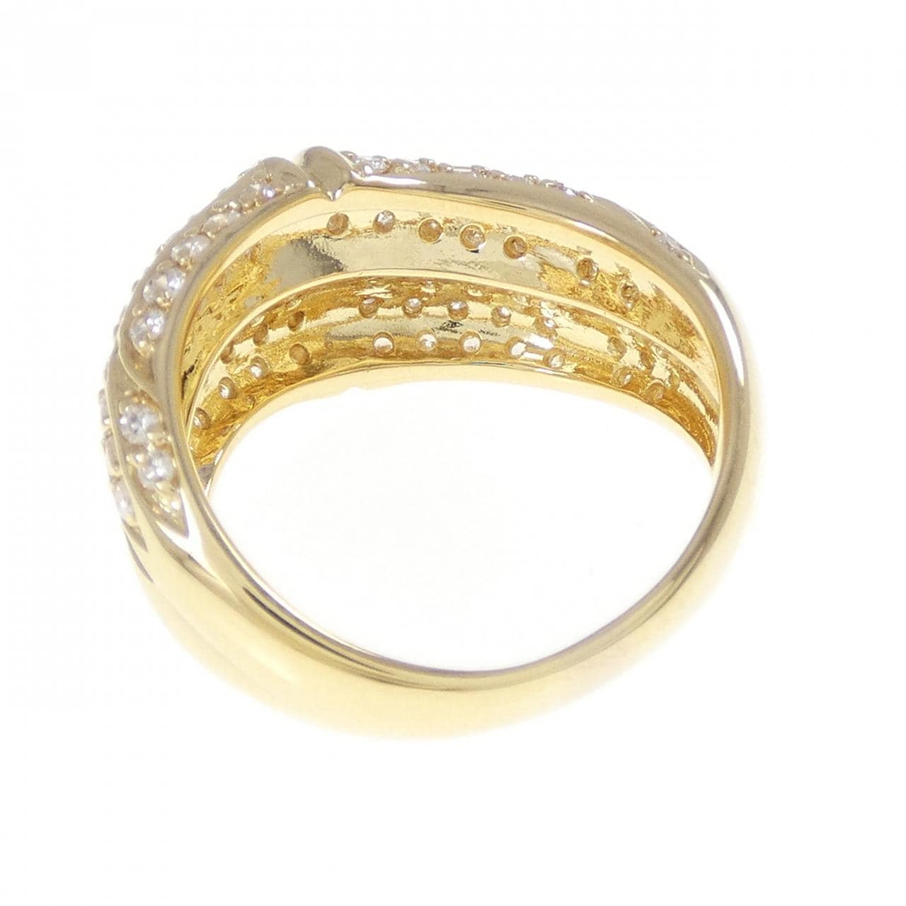 K18YG ダイヤモンド リング 0.86CT