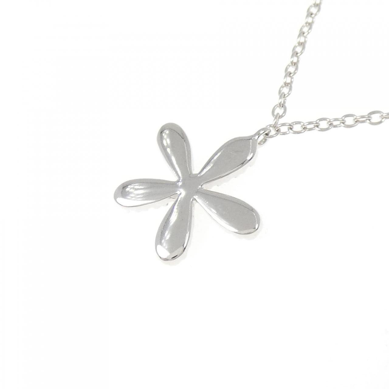 750WG鑽石項鍊，0.27克拉