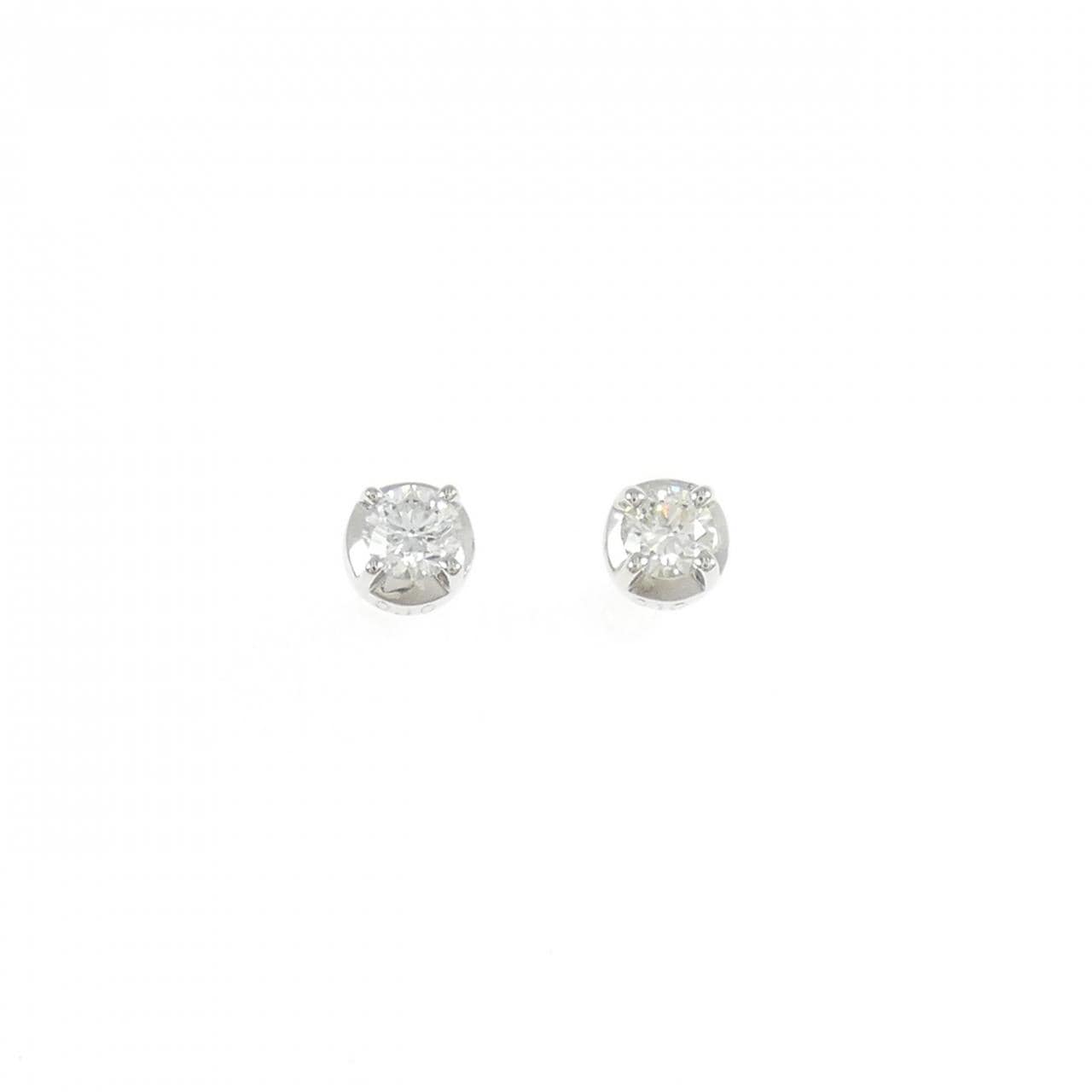 PT950/PT900 ソリティア ダイヤモンド ピアス 0.20CT