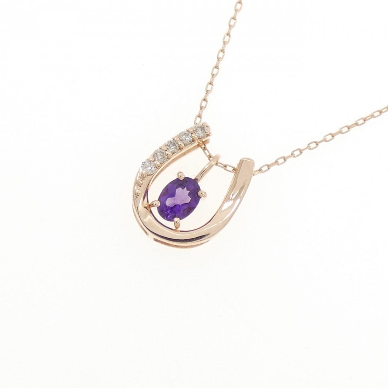 K10PG 2WAY アメジスト ネックレス