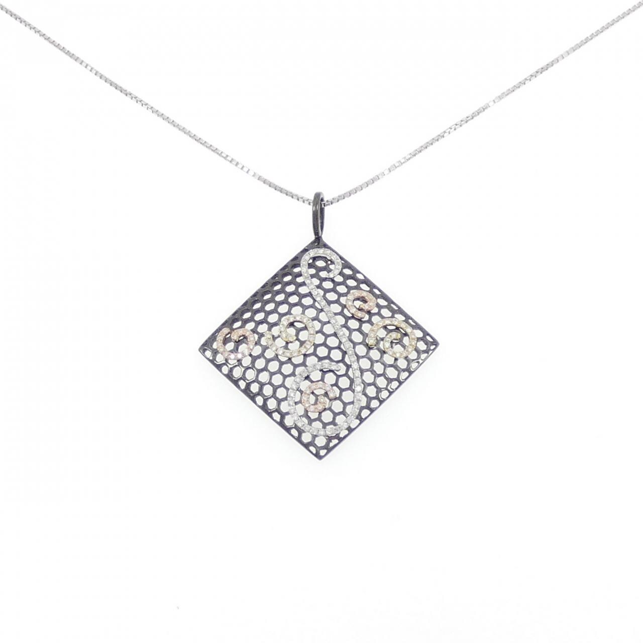 K18BG/K18WG ダイヤモンド ネックレス 0.48CT