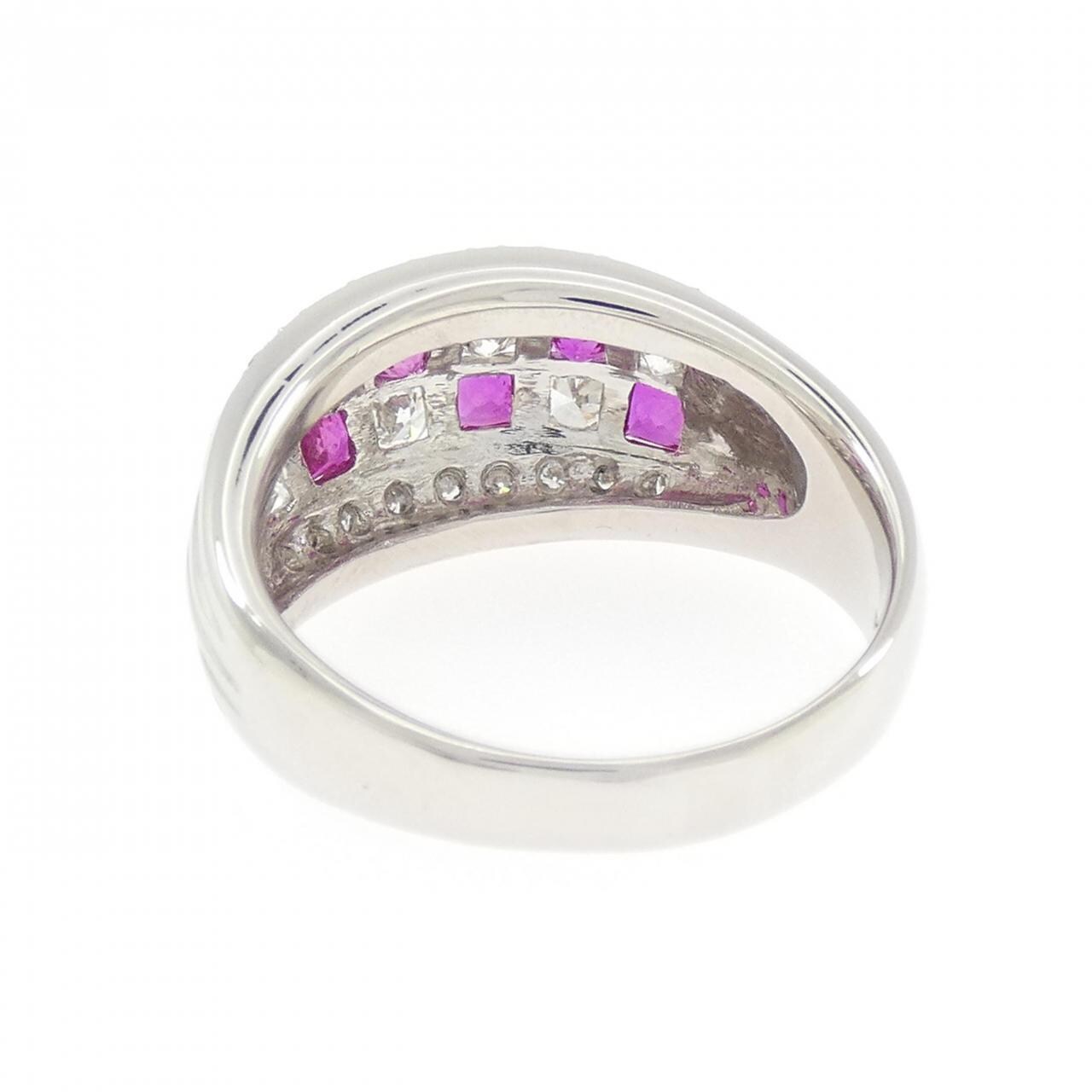 PT900 ルビー リング 0.77CT