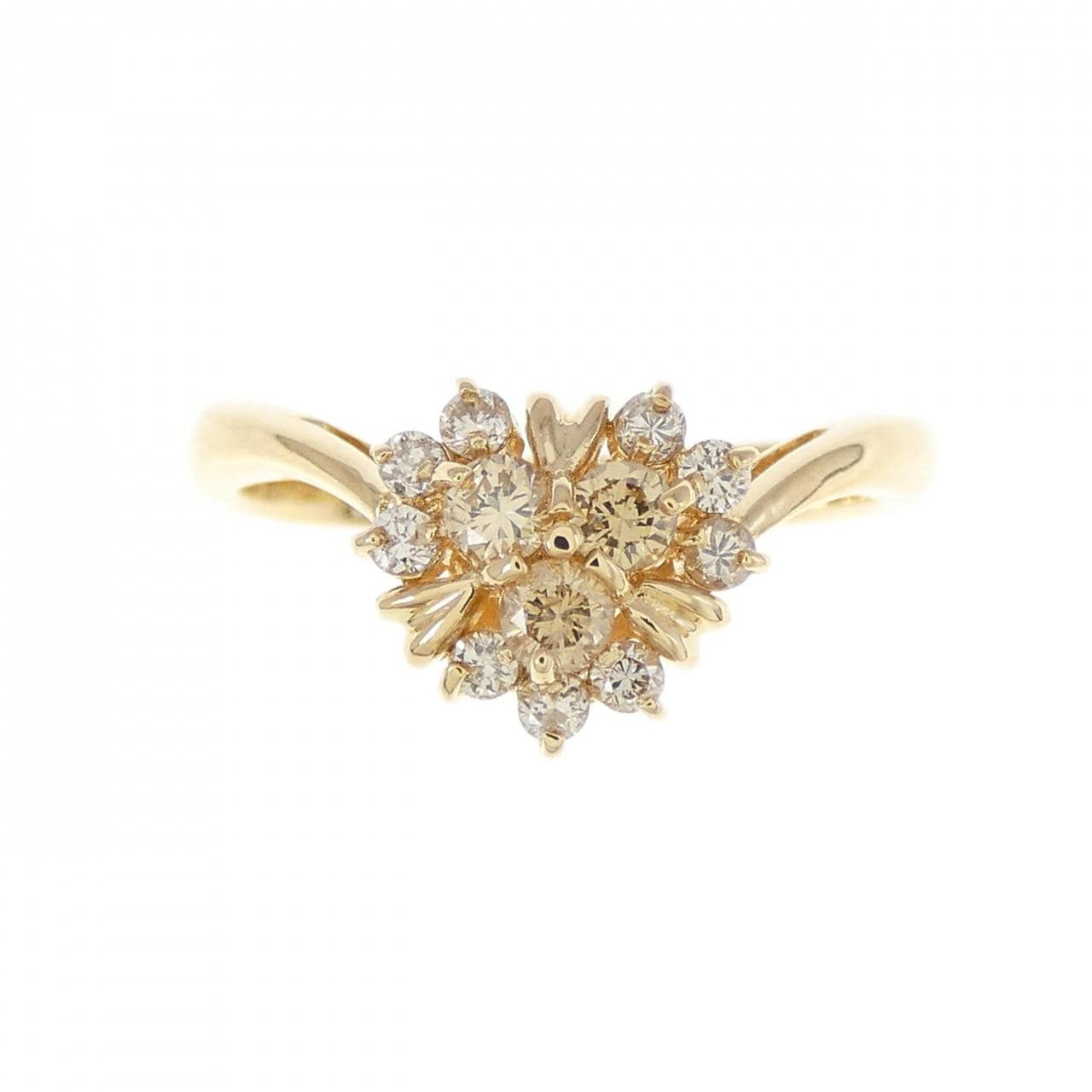 K18YG ダイヤモンド リング 0.31CT