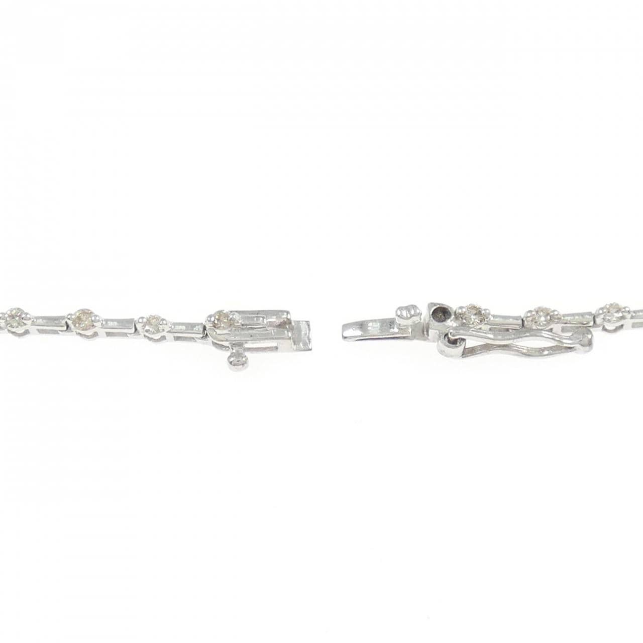 K18WG ダイヤモンド ネックレス 1.00CT