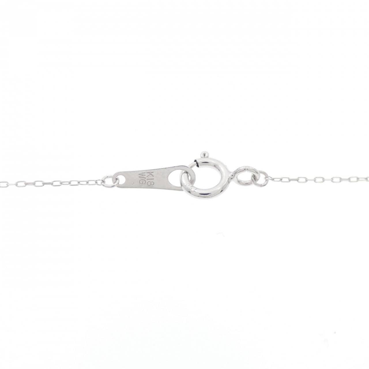 K18WG ダイヤモンド ネックレス 0.15CT