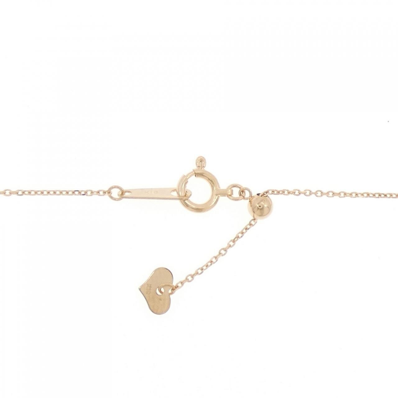K18PG ソリティア ダイヤモンド ネックレス 0.2CT