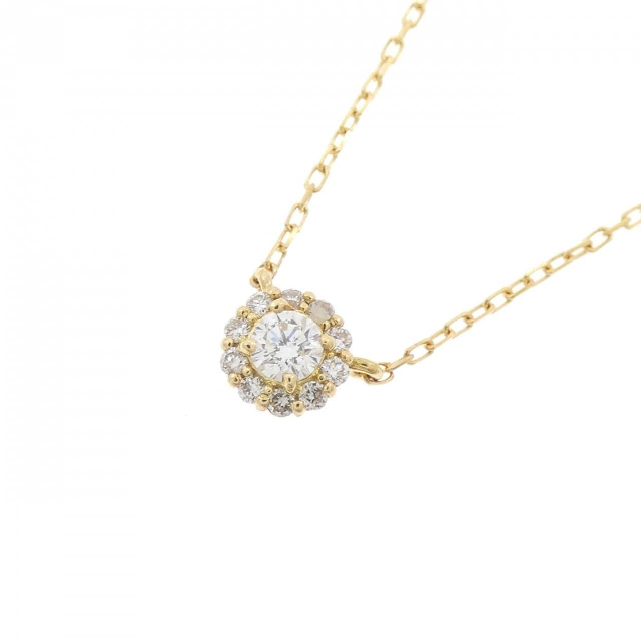 K18YG ダイヤモンド ネックレス 0.15CT