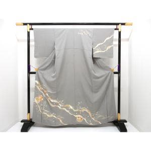 訪問着　友禅金彩加工　刺繍入り