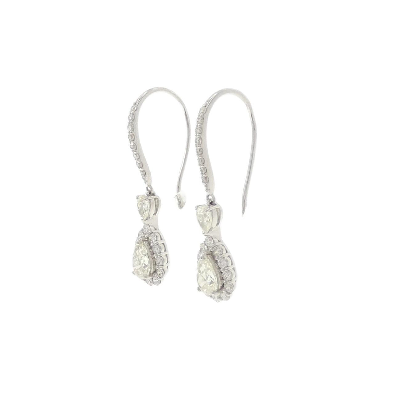 [BRAND NEW] PT950 Diamond Earrings 1.10CT