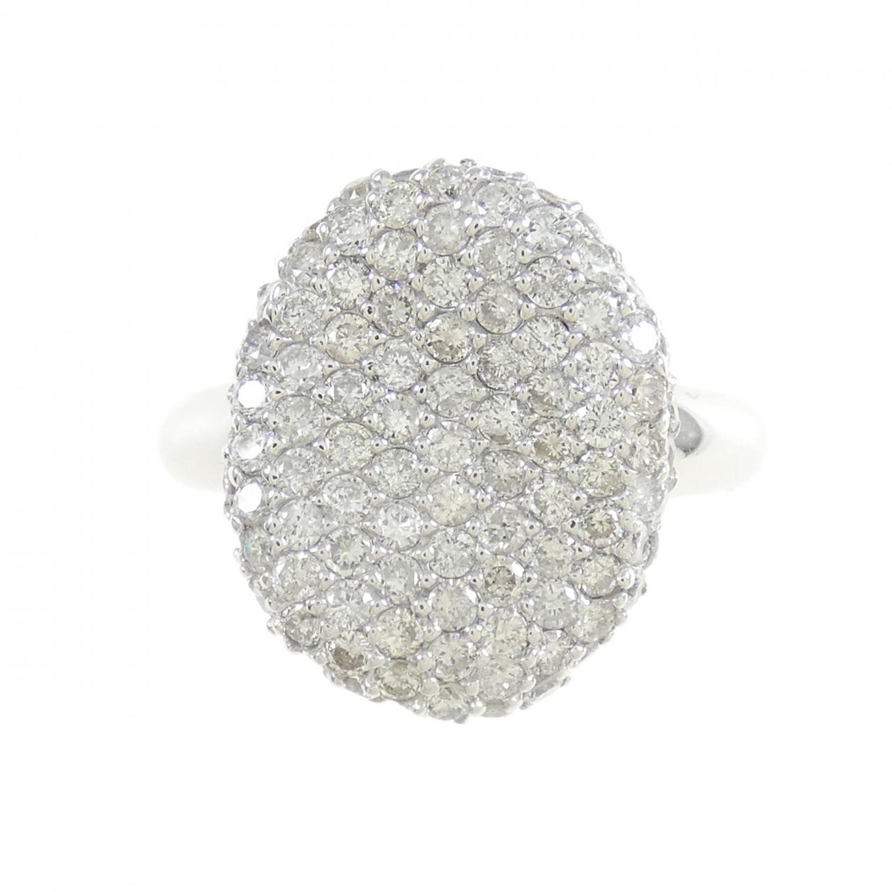 K18WG Pave Diamond Ring 1.20CT