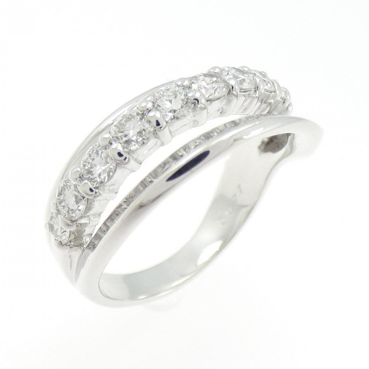 K18WG ダイヤモンド リング 0.77CT