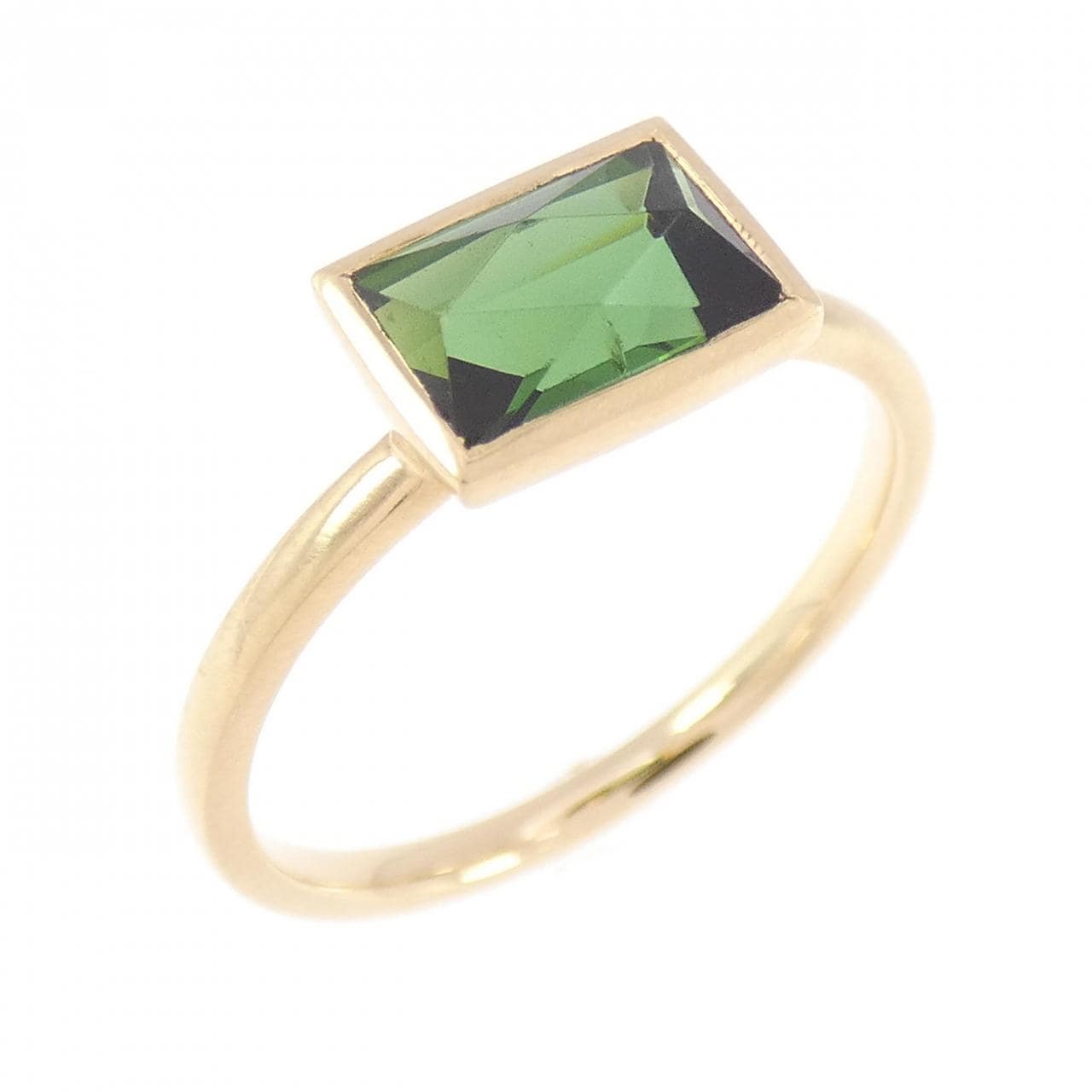 【新品】K18YG トルマリン リング 1.11CT