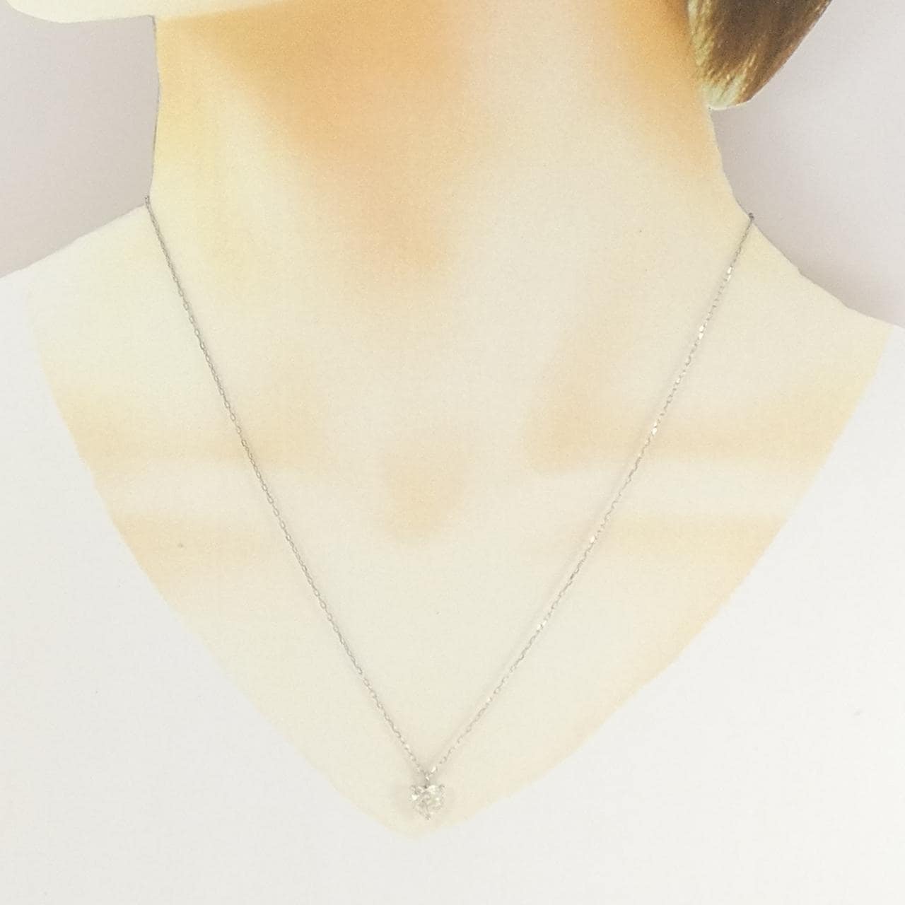 PT900/PT850 ハート ダイヤモンド ネックレス 1.010CT