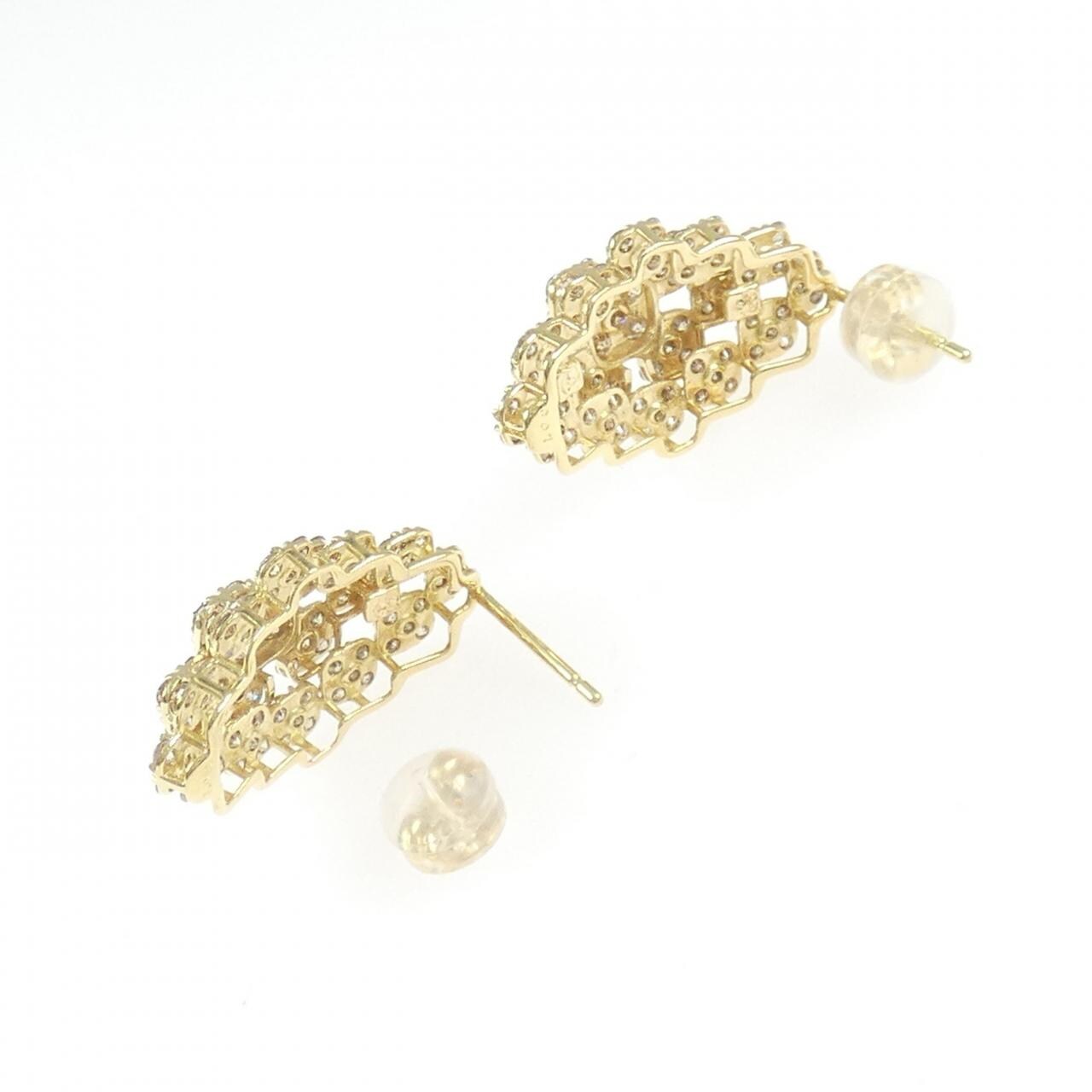 K18YG ダイヤモンド ピアス 2.00CT