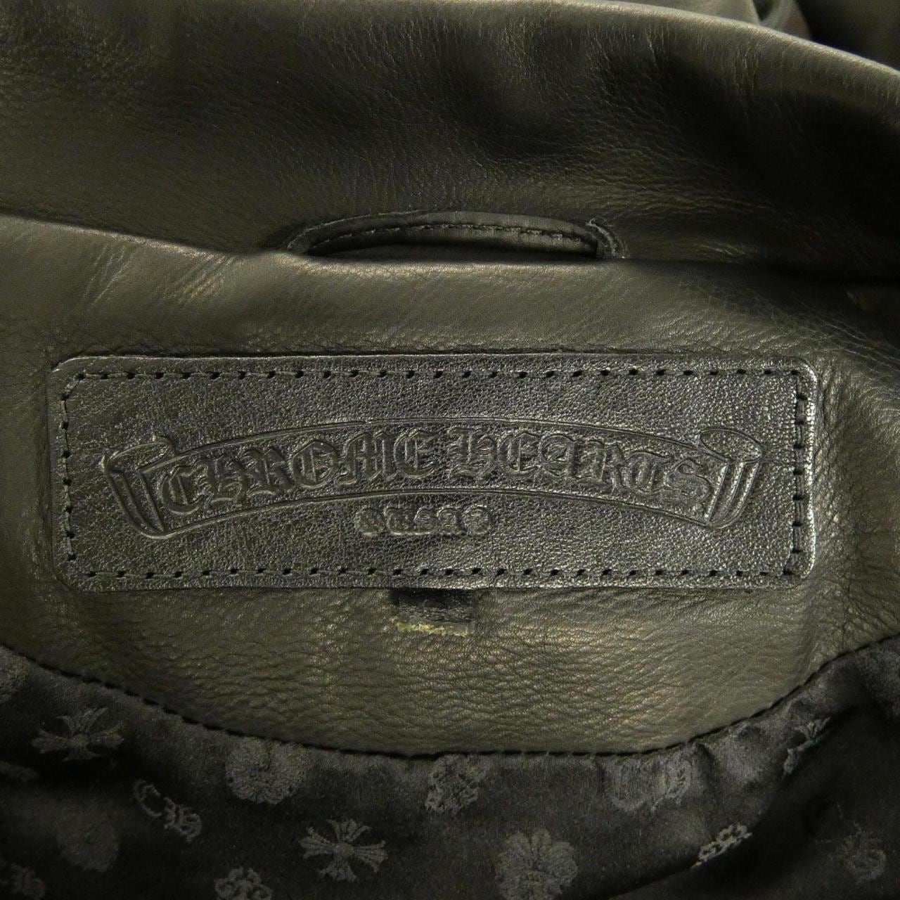 クロムハーツ CHROME HEARTS 2225-304-9511 レザーライダースジャケット
