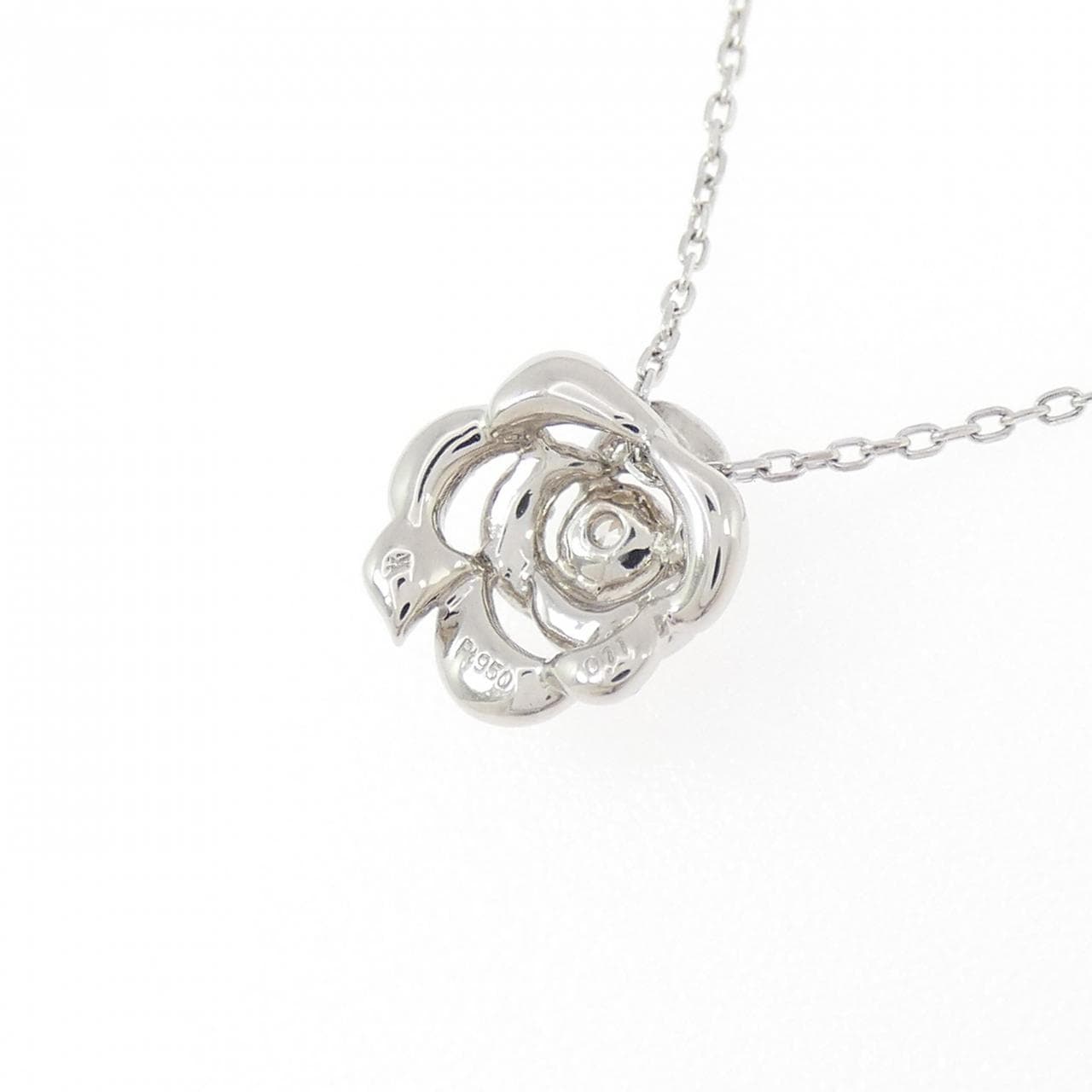 ヴァンドーム ローズ ダイヤモンド ネックレス 0.11CT