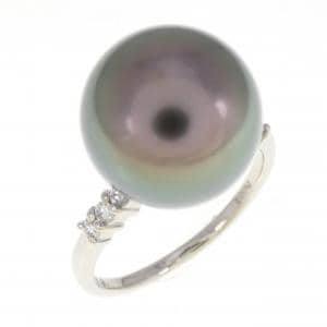 black butterfly pearl ring