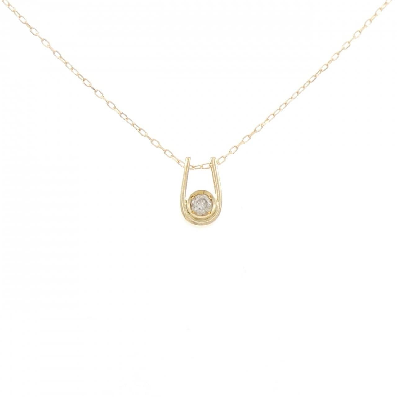 K18YG ダイヤモンド ネックレス 0.15CT