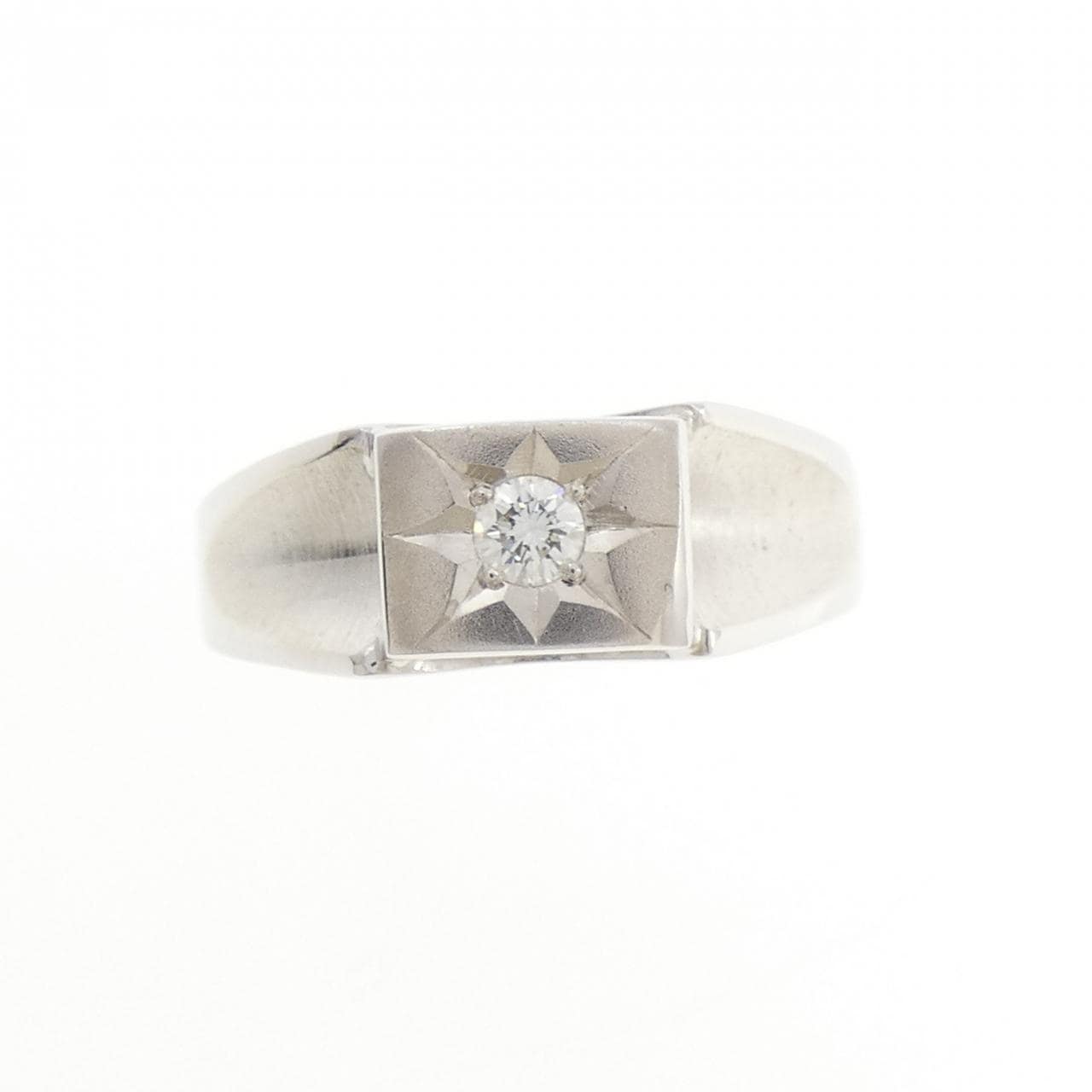 K14WG ダイヤモンド リング 0.08CT