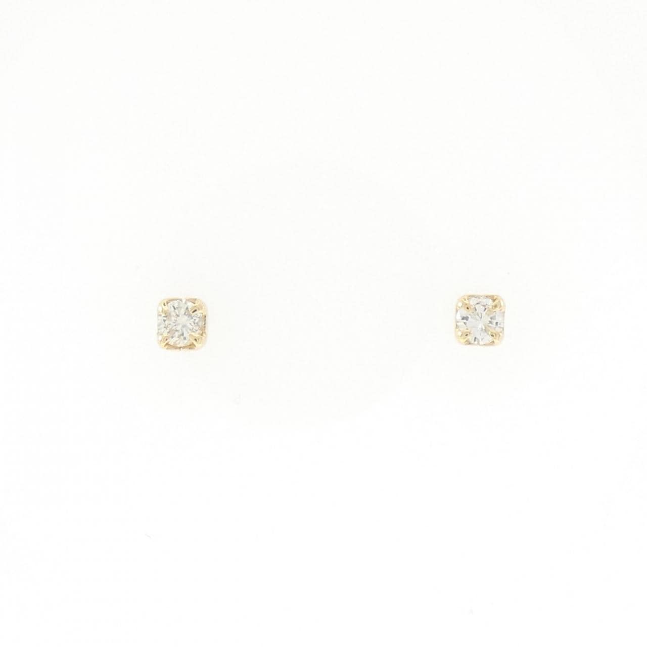 K18YG ダイヤモンド ピアス 0.1CT