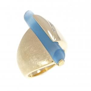 750YG ブルートパーズ リング