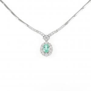 K18WG パライバトルマリン ネックレス 0.83CT