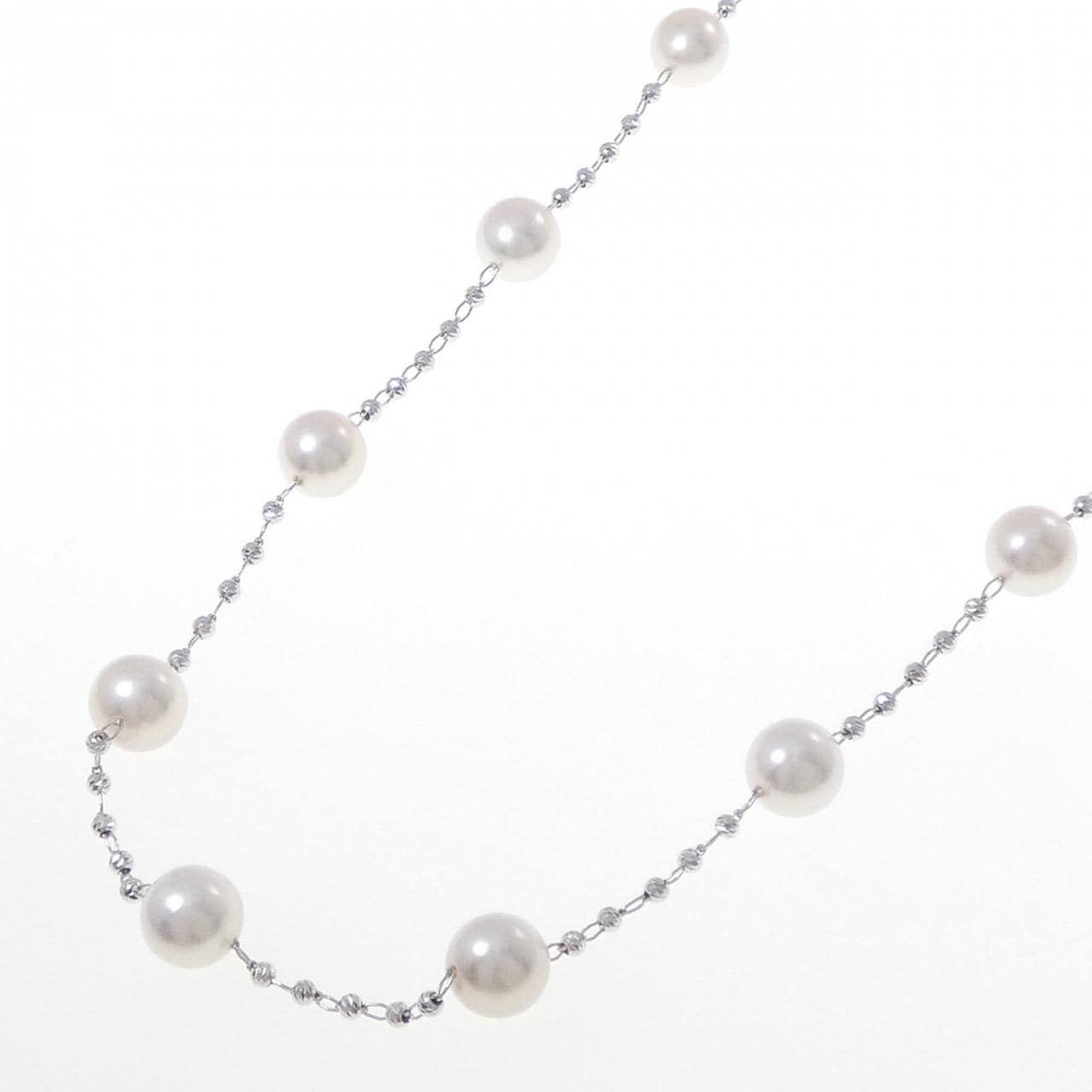 K18WG アコヤパール ネックレス