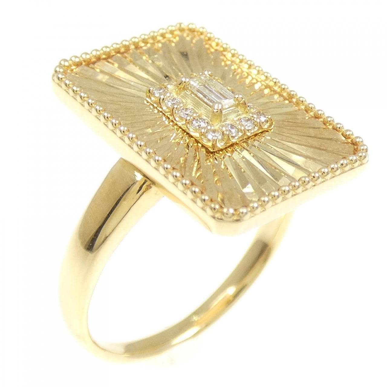 【新品】K18YG ダイヤモンド リング 0.12CT