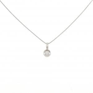 PT900/PT850 ソリティア ダイヤモンド ネックレス 0.09CT