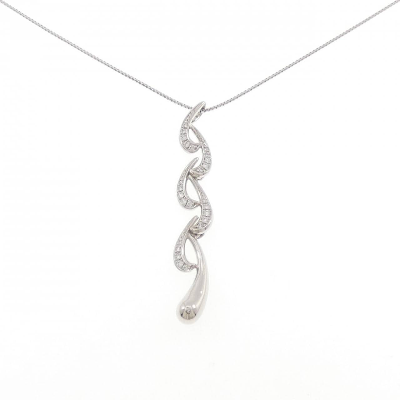 PT900/PT850 ダイヤモンド ネックレス 0.20CT