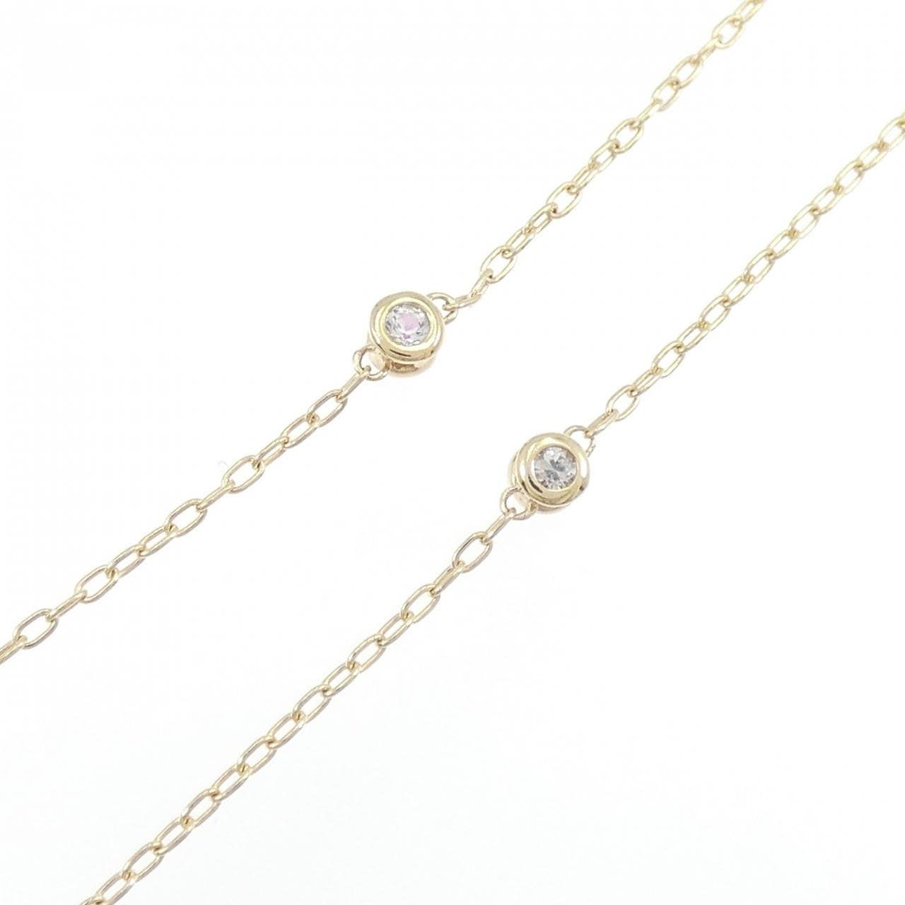 K10YG 2WAY ルビー ネックレス 0.30CT