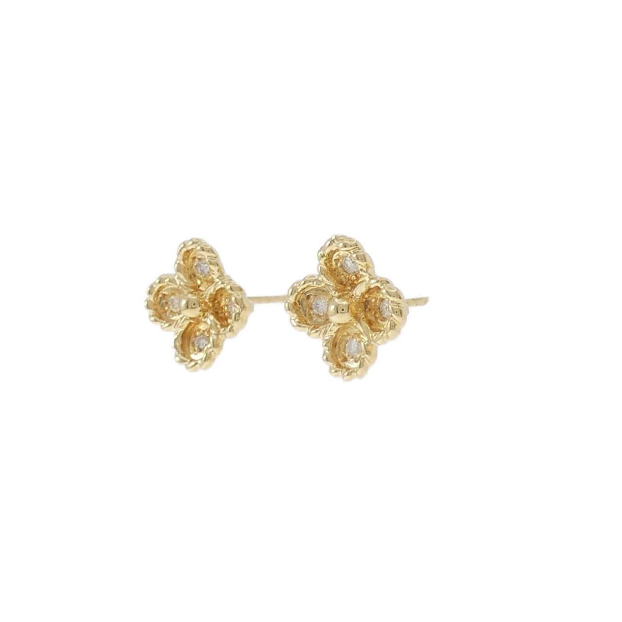 K18YG ダイヤモンド ピアス 0.12CT
