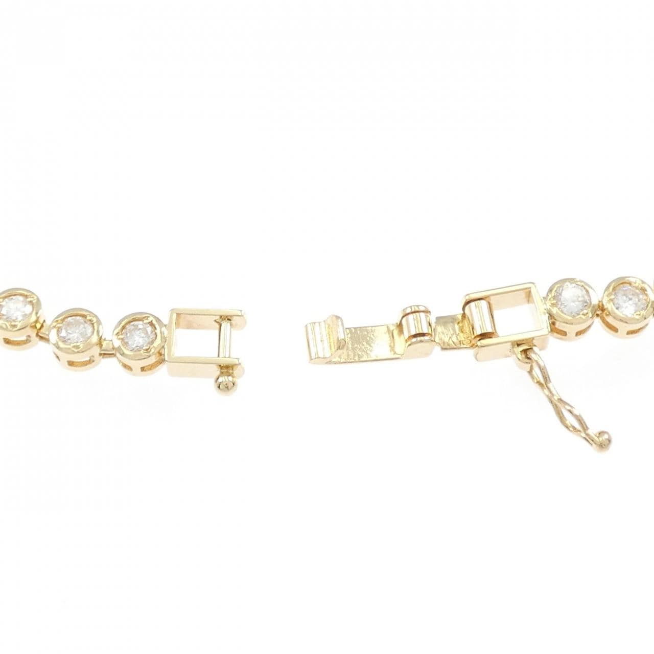 K18YG ダイヤモンド ブレスレット 2.03CT
