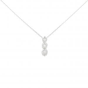 PT900/PT850 スリーストーン ダイヤモンド ネックレス 1.00CT