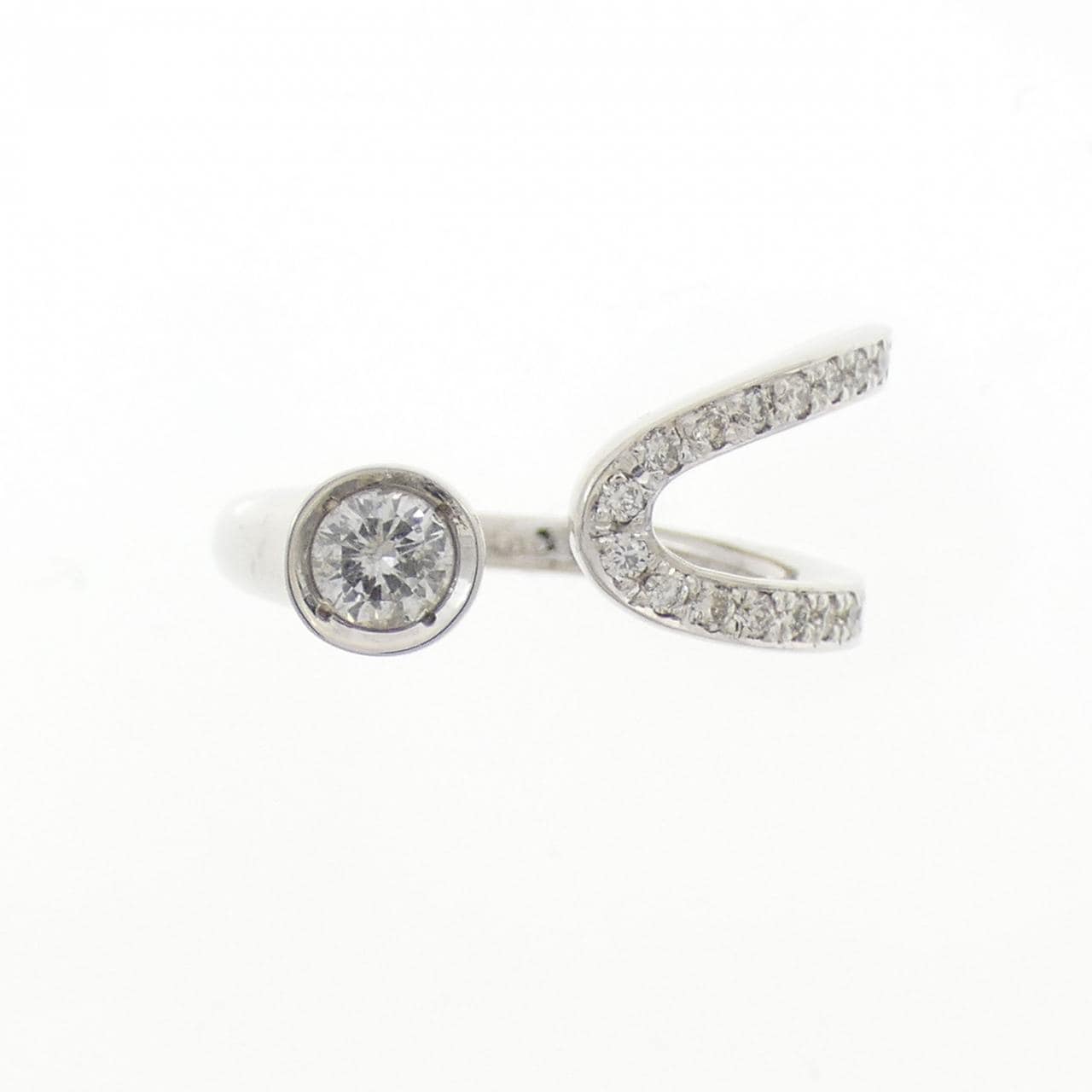 K18WG ダイヤモンド リング 0.240CT