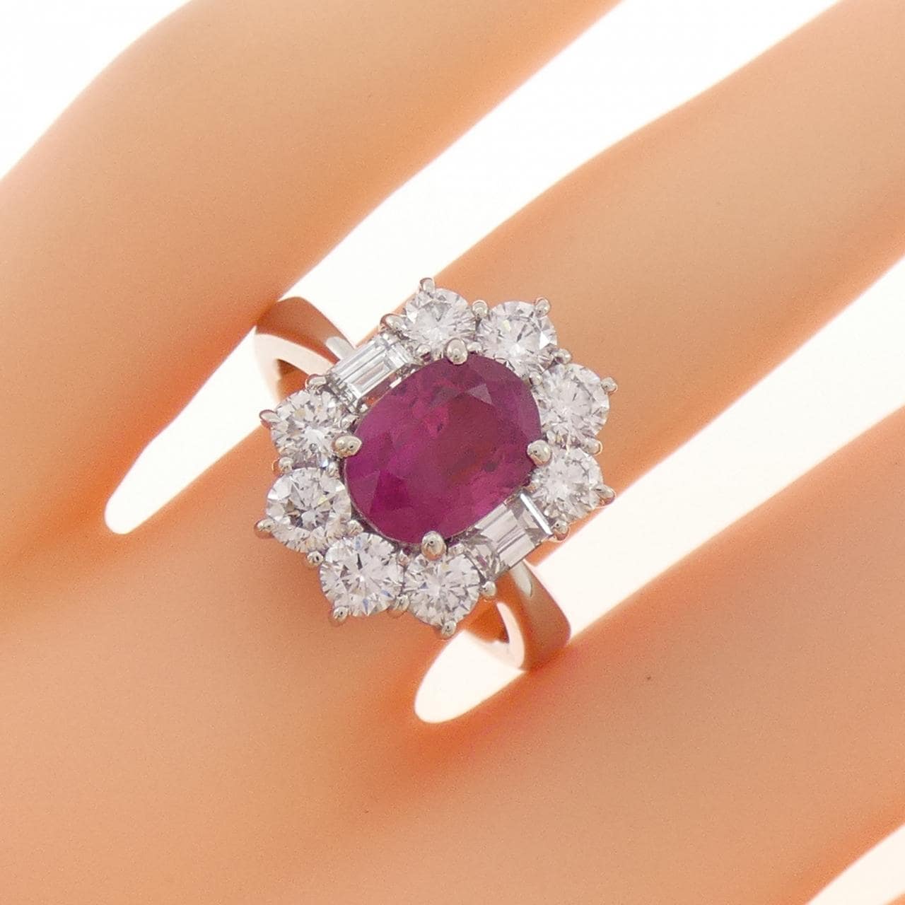 PT900 ルビー リング 2.70CT ビルマ産