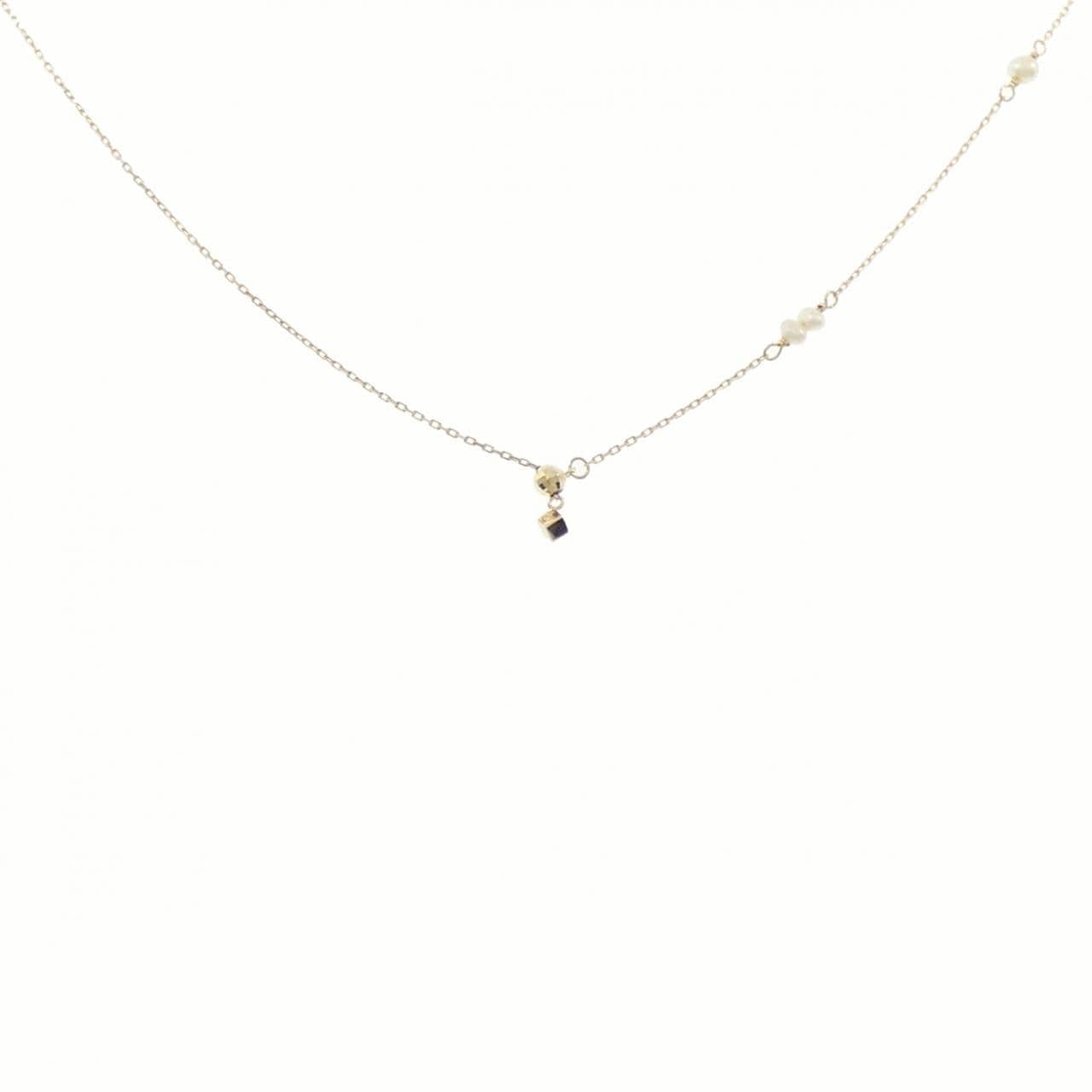 アガット 淡水パール ネックレス